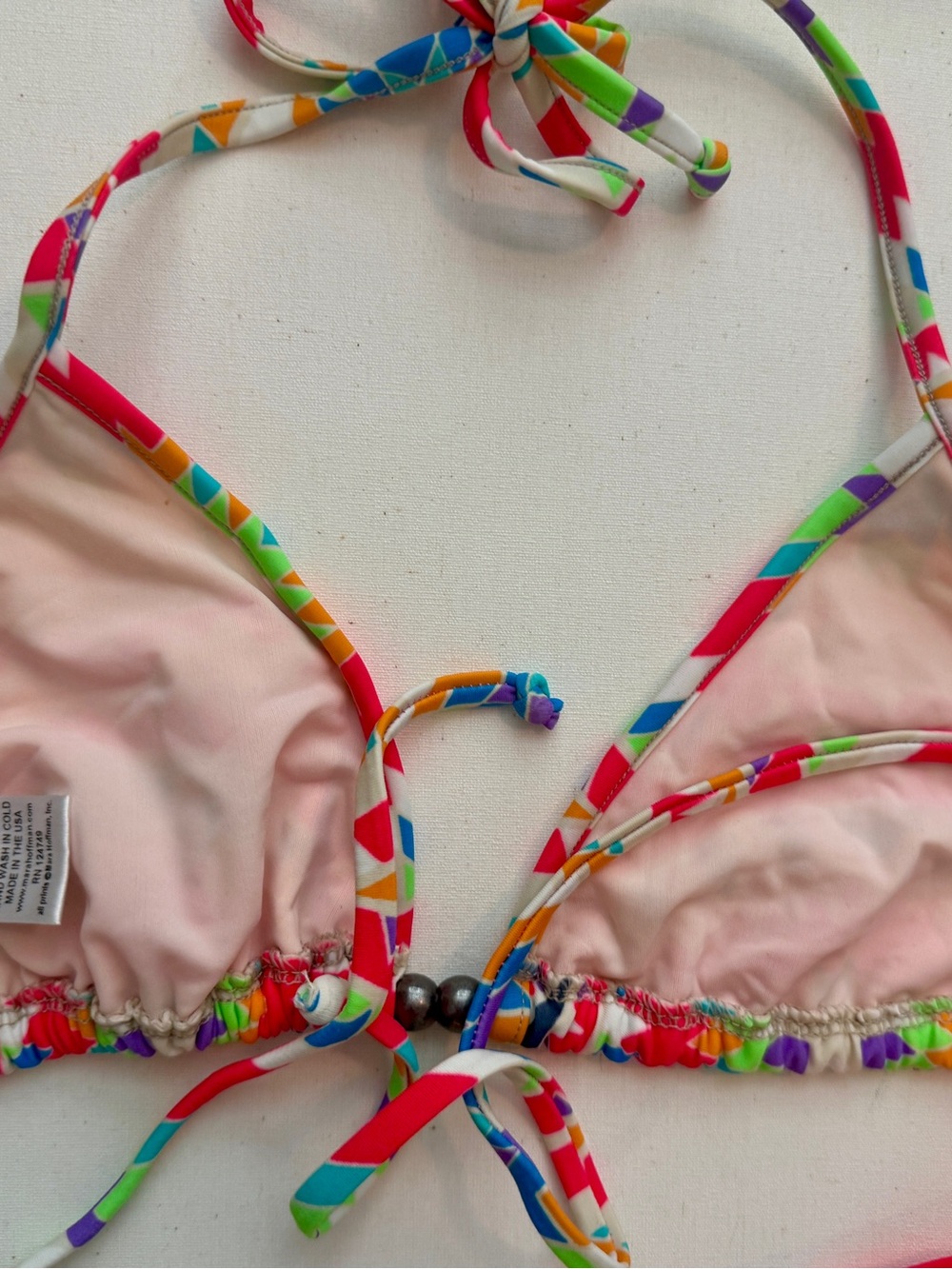 Mara Hoffman Neon Geometric Print Bikini. Size Large. New w/tags! - Picture 4 of 8